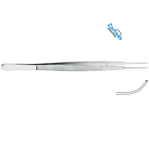 Fórceps de tejido Gerald de acero inoxidable de alta calidad curvados 1x2 dientes 17cm/6,75 "fabricante de instrumentos quirúrgicos - Product Image 6