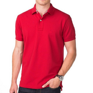 Nuevo diseño 100% algodón Turn Down Collar manga corta hombres estándar Polo camiseta calidad superior y precio barato - Product Image 1