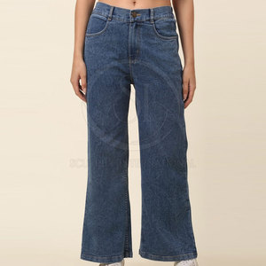 Hot Sale High Quality <b>Women's</b> Jeans Pants Unique Design Lightweight <b>Overalls</b> Logo Decoration Mid-Waist Casual Style <b>for</b> Spring - Product Image 4