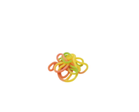 Bonbons Gommeux Longs en Corde Yum'z Bites, Sucreries Moelleuses Fruitées Halal Standard, Multicolores, Sac de 80g, Vente en Gros