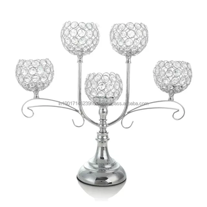 Bougeoir design en cristal Home Decor Autre bougeoir brillant Centres de table intérieur et extérieur décoration de fête - Product Image 1