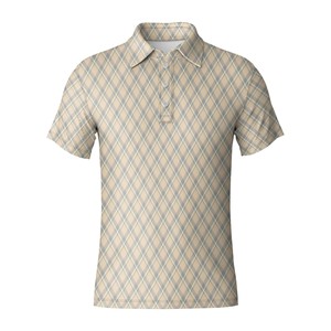 Polo de Golf Elegante para Hombre, de Secado Rápido, Tejido Elástico, Manga Corta, para Fabricación al por Mayor de Marcas de Ropa - Product Image 1