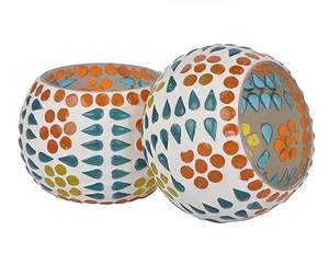 <b>Square</b> Mosaic Glass Tea Light & Votive <b>Candle</b> Holders Christmas Wedding Decoration <b>Candle</b> Stands - Product Image 6