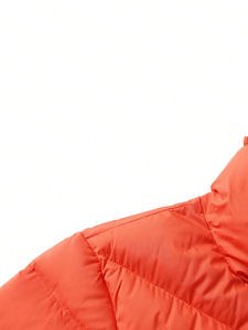 Wholesale High Quality Custom OEM Men's Color Block Drawstring Hooded <b>Puffer</b> Coat Softshell <b>Jacket</b> - Product Image 4