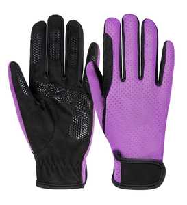Gants d'équitation légers respirants avec sangle réglable et antidérapants pour les sports équestres et l'entraînement pour unisexe - Product Image 2