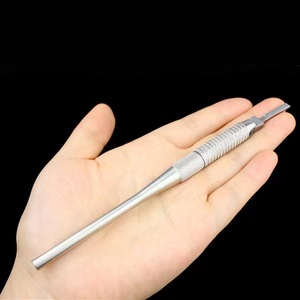 Siegel มีดผ่าตัดทรงกลมแบบแมนนวลด้ามจับไม่3ปลายปรับได้เครื่องมือผ่าตัดสเตนเลสเคลือบสีฟ้าเหมาะกับใบมีด10 15 CE - Product Image 3