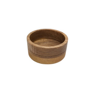 ชามผลไม้ทรงกลมทำจากไม้ธรรมชาติสำหรับวางบนโต๊ะบ้านและโรงแรมอาหารและของว่างชามเสิร์ฟแบบทำมือ - Product Image 2