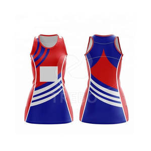 La mejor calidad, el último diseño, 100% poliéster, secado rápido, transpirable, uniforme de netball, venta al por mayor, hecho a medida a bajo precio - Product Image 5