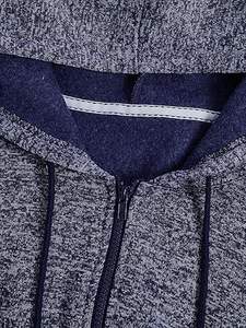 Ensemble de sweat-shirt à manches longues en coton respirant surdimensionné à séchage rapide pour femmes Design personnalisé imprimé Crop Top Hoodies - Product Image 3