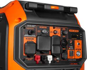 NUEVO Generador Inverter Portátil de 6800 Vatios, Refrigerado por Aire, Ecológico, con Arranque Eléctrico, Apagado Automático de Combustible, Tanque de Combustible de 15L, 174cc - Product Image 3