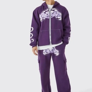 Sudadera con capucha ORIGINAL para hombre, pantalón apilado y Sudadera con capucha, conjunto de chándal transpirable 100% algodón ajustable, chándal para hombre - Product Image 5