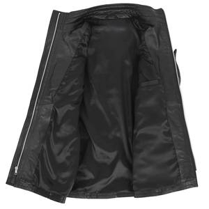 เสื้อแจ็คเก็ตผู้ชายสไตล์ใหม่คุณภาพสูง Zip Up Breathable ฤดูหนาวเสื้อแจ็คเก็ตสําหรับชาย 100% ของแท้หนัง OEM ขายส่ง 2024 - Product Image 6