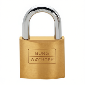 กุญแจล็อคทรงกระบอกทองเหลือง Burg-Wchter 222 ขนาด 30 มม. แบบกุญแจแยกกัน - สำหรับรั้ว ระแนง และประตู - Product Image 3