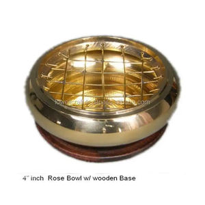 Vente chaude Noir Sculpté En Laiton Brûleur Artistique Sculpture Rose Bois Coaster Nouveau Design Mubkhar Titulaire Usage Domestique Coriandre Plug Inde - Product Image 5