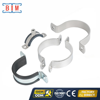 Collier de serrage en U en acier au carbone électrogalvanisé de type O pour isolation de tuyaux