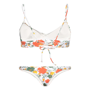 Femmes été sans manches col en V Bikini ensemble coupe classique tous imprimer séchage rapide vente chaude Polyester Spandex natation vêtements de plage - Product Image 4