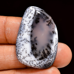 Première qualité coeur coupe arbre motif Dendrite opale Cabochons naturel poire coupe poli pour la fabrication de bijoux-Lot en gros - Product Image 5