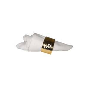 Rond de serviette en métal au design moderne pour mariage, restaurant, hôtel, décoration intérieure, finition en plaqué or, rond en métal - Product Image 1
