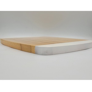 Huhipro Vietnam <b>Rubber</b> 1.5cm Rectangle Cutting Board 36x26x1.85cm White Handle Combination Package Chopping <b>Block</b> - Product Image 2