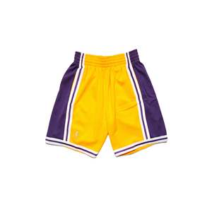   Shorts répliques pour hommes des Lakers de Los Angeles 100% polyester doré respirant - Product Image 1