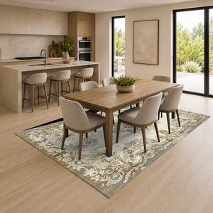 <b>RUGS</b> DEPOT LXDP-0616 Wholesale Terracotta Gold Minimalist Designer Digital Printed Machine Washable Chenille Area <b>Rug</b> <b>Non</b> <b>Slip</b> - Product Image 4