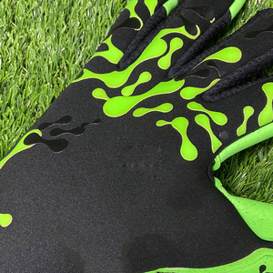 Gants de gardien de but de football pour enfants, très vendus, en cuir sur mesure, bracelet réglable, haute qualité, ajustement confortable - Product Image 5