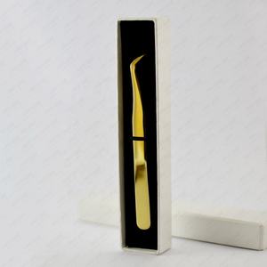 Pinzas de Acero para Extensión de Pestañas HASIBI NAQIBI SURGICAL CORP - Duraderas, Antiestáticas, con Puntas Dentadas, 10 mm de Longitud, Personalizables - Product Image 4