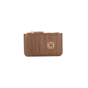 Porte-cartes de visite en PU à motif crocodile Mink CZDN30088 - Product Image 1