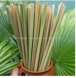 Pajitas de hierba reutilizables para beber, juego de pajitas reutilizables para usar en casa, restaurante, complejo turístico, tienda de café hecha en Vietnam, superventas - Product Image 6