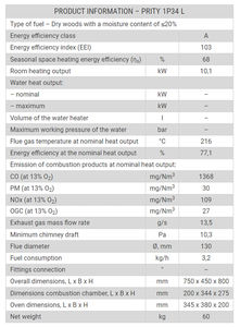Estufa de cocina de leña de hierro independiente a un precio competitivo 3,2 kg/h consumo de combustible uso interior hogar Hotel Villa Pellet - Product Image 2
