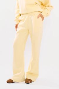 ชุดวอร์มสีเลมอน ผ้าเนื้อหนา ปักลาย สำหรับผู้หญิง ใส่ได้ในฤดูหนาว - Product Image 3