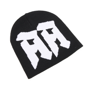 Gorro de calavera de punto de invierno personalizable para mujer y hombre, gorro acrílico de Jacquard con logotipo personalizado - Product Image 2