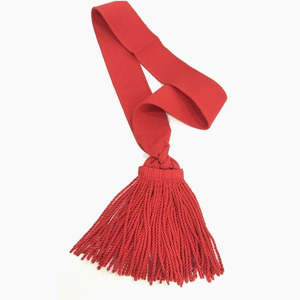 Cinturón de Lazo con Detalle de Borlas, Hecho a Medida, el Más Vendido, en Oferta, para Eventos Formales, Uniformes Ceremoniales y Ocasiones Navideñas - Product Image 1