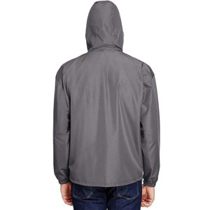 Chubasquero impermeable de alto rendimiento para hombre para exteriores, chubasquero de tela fina con capucha de Color sólido para adultos - Product Image 5