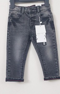 กางเกงยีนส์เด็กชายฤดูหนาวกระเป๋าใหม่ยืดหยุ่นลดอายุขาตรงเล็กกางเกงลําลองอเนกประสงค์สําหรับเด็กผู้ชายจากบังกลาเทศ - Product Image 2