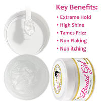 Kit d'outils de coiffure Gel de tressage spray brillant cire pour cheveux Logo personnalisé et échantillon Frais de premier échantillon remboursables lors de la commande en gros
