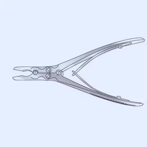 RUSKIN 185mm Droit Compound Action Bone Rongeur 4mm Largeur Instrument Manuel en Acier par Surgiright Instruments - Product Image 3