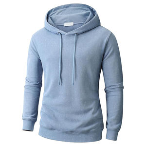 Sweat-shirts unisexes haut de gamme à manches longues, unis, d'hiver, teints en uni, personnalisés, en polaire polyester/coton, respirants, séchage rapide - Product Image 1