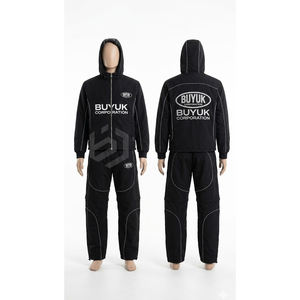 Conjunto Deportivo Cortavientos con Cremallera Completa, Pantalones Jogger de Diseño Personalizado, Estampado con Efecto Ácido, Conjunto Jogger Ligero y Moderno para Streetwear - Product Image 2