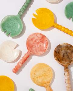 Wholesale Bulk Multicolor Resin <b>Salad</b> <b>Tools</b> Servers Spoons Handmade Eco-Friendly <b>Salad</b> Making Sets Dishwasher Safe Rani - Product Image 2