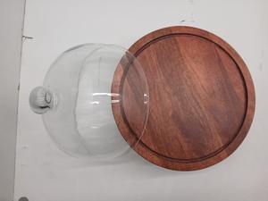 Exhibidor de Pastelería de Madera Hecho a Mano Ecológico, Campana de Cristal para Pasteles, Pedestal para Presentación de Postres Personalizable - Product Image 3