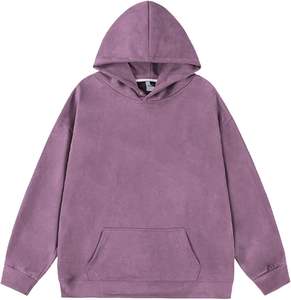 Sweat à capuche pour hommes brodé de logo personnalisé Vintage lavage à l'acide Streetwear Basics Winter Cotton Blended Hoodie Manufacturers' Hoodie - Product Image 1