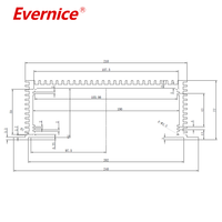 Boîtier en aluminium anodisé d'usinage CNC Boîtiers d'instruments électroniques en métal Boîte de jonction Boîtier PCB