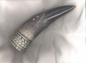 Vaso Vikingo Hecho a Mano, Ecológico, para Hidromiel y Cerveza, Fiestas Navideñas y Celebraciones Festivas (Personalizable) - Product Image 3