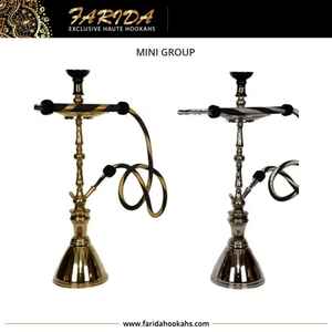 Farida tradicional egipcia Sheesha Hukka nueva llegada 65 cm latón medio Midi Hookah Set Lacquer Technics - Product Image 5