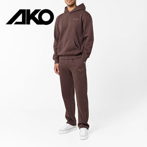 ชุดวอร์มและกางเกงมีฮู้ดผ้าฟลีซชุดออกกำลังกายผ้าฟลีซผ้าฝ้าย100% คุณภาพสูงออกแบบโลโก้ได้ตามต้องการ - Product Image 1