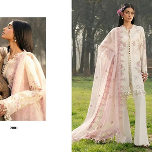 Algodón Premium Con Bordado Trabajo Salwar kameez colección disponible a precio mayorista ideal para ropa de fiesta - Product Image 1