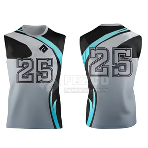 2025 Men Adults 7v7 Breathable Sleeveless Jersey Uniform Set Wholesale 100% Polyester Customizable - Product Image 5