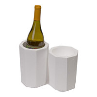 Expédition et emballage sécurisés et pratiques pour 1 bouteille de vin, en carton durable avec étiquettes et inserts en polystyrène protecteurs pour un transport sûr