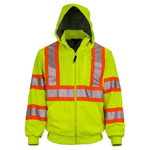 Sudadera de Seguridad con Alta Reflectividad, Sudadera de Forro Polar de Seguridad, Chaqueta Aislante para Hombre, Sudadera Impermeable de Invierno para Hombre - Product Image 6